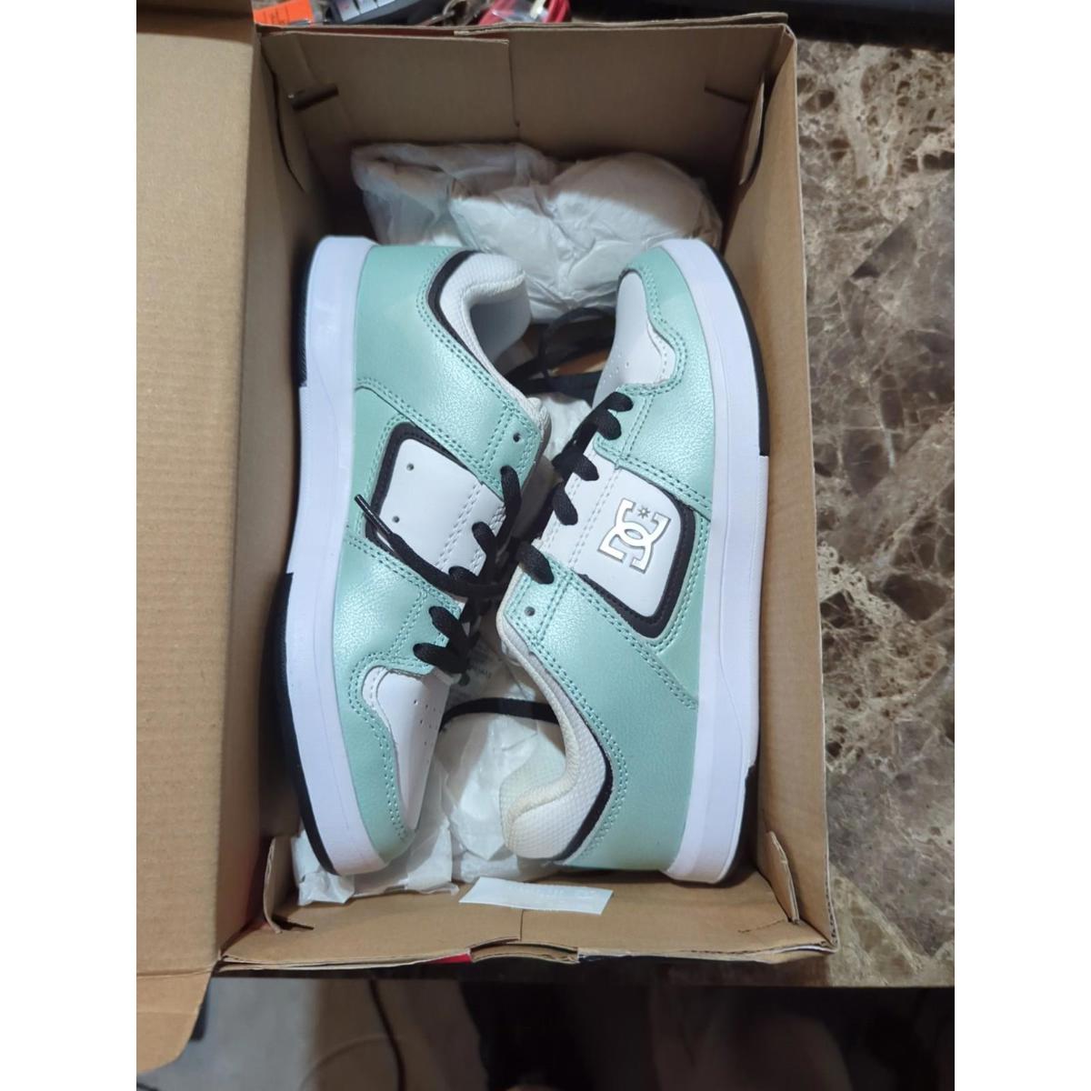 Dc Manteca Low Sneakers Unisex Women Size 6.5 Sky-Blue New